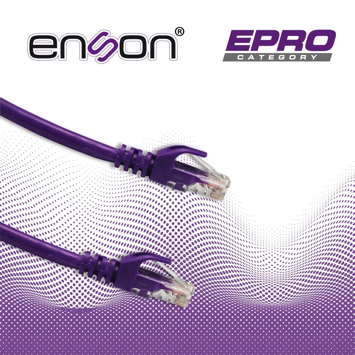 PATCHCORD UTP ENSON P6012P CAT6 120CM MORADO SERIE EPRO 100-II 100 POR 4