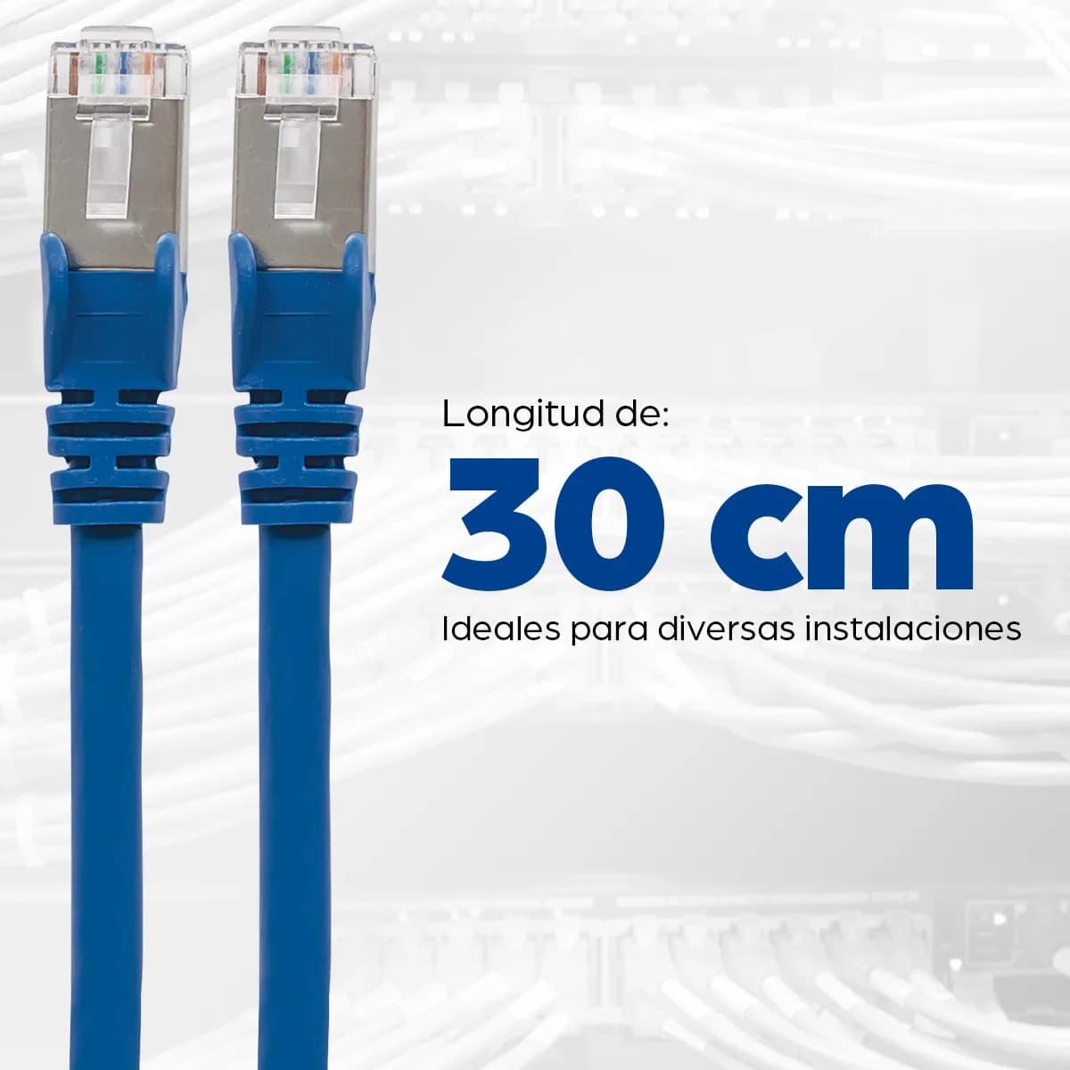 Intellinet Cable de Red Cat6a S/FTP, 30 cm, Azul 6