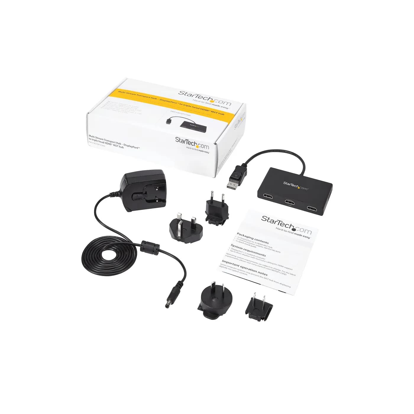 StarTech.com Splitter Divisor DisplayPort a 3 puertos HDMI - Hub MST D 5