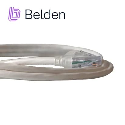 PATCH CORD UTP CAT6A BELDEN CA21109010 / INTERIOR / BLANCO / 4 PARES / 2
