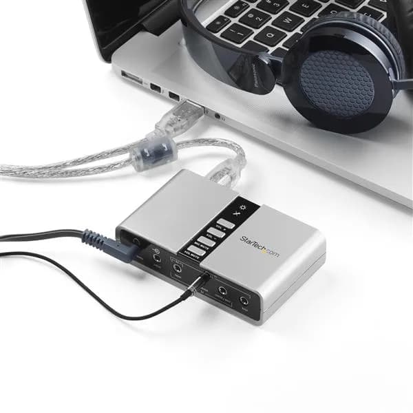 StarTech.com Tarjeta de Sonido 7.1 USB Externa Adaptador Conversor pue 4