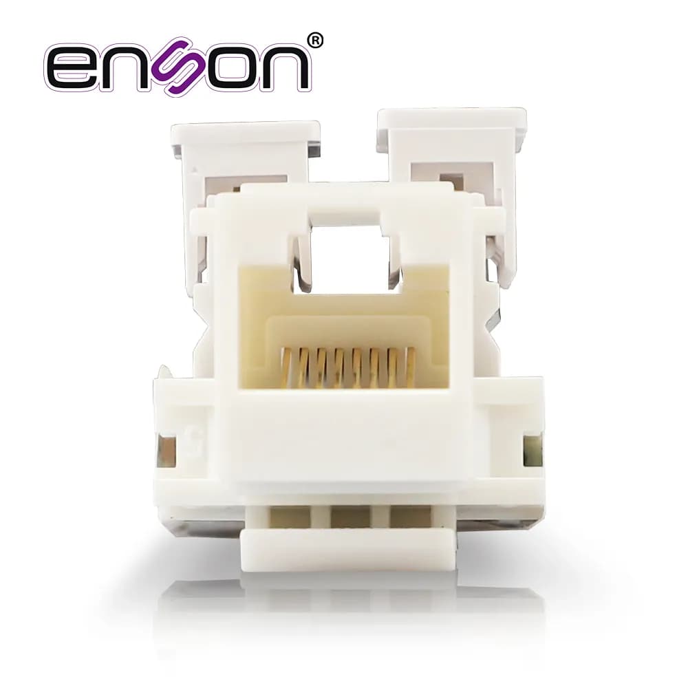 CONECTOR JACK ENSON ENS-JC6WH CAT6 COLOR BLANCO A 90 GRADOS PONCHADO C 3