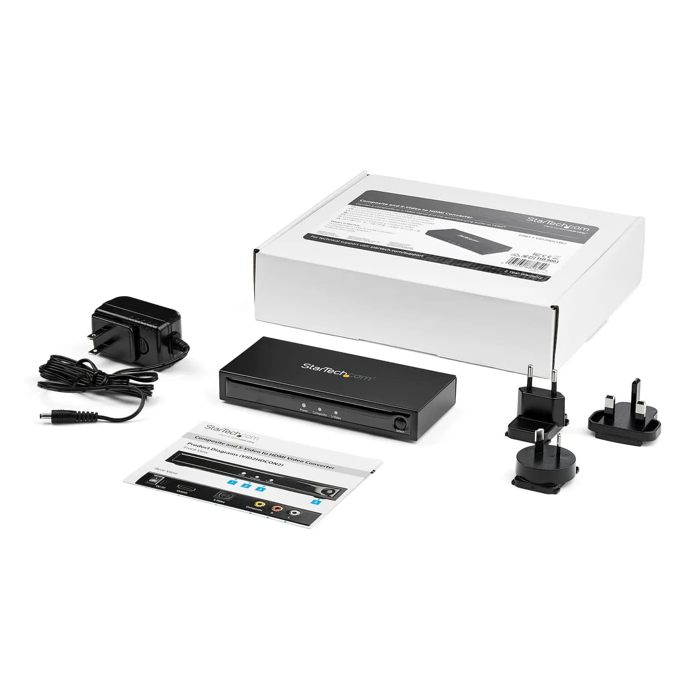 StarTech.com Adaptador Conversor S-Video o Video Compuesto a HDMI - 72 5