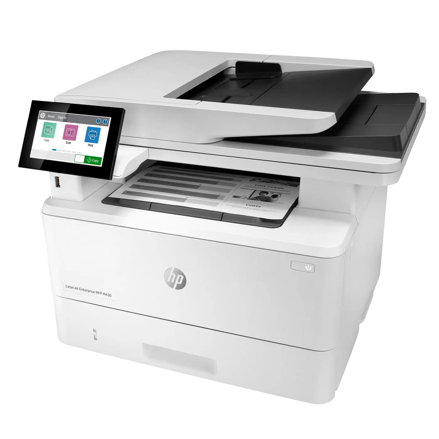 HP LaserJet Enterprise M430f Multifunction Blanco y negro Impresora, E 2