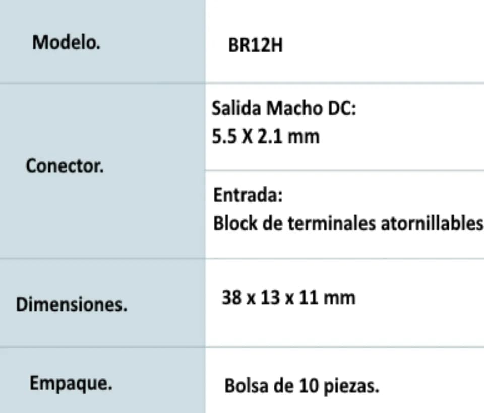 SAXXON PSUBR13H - Bolsa de 10 Conectores Hembra para Fuentes de Alimen 2