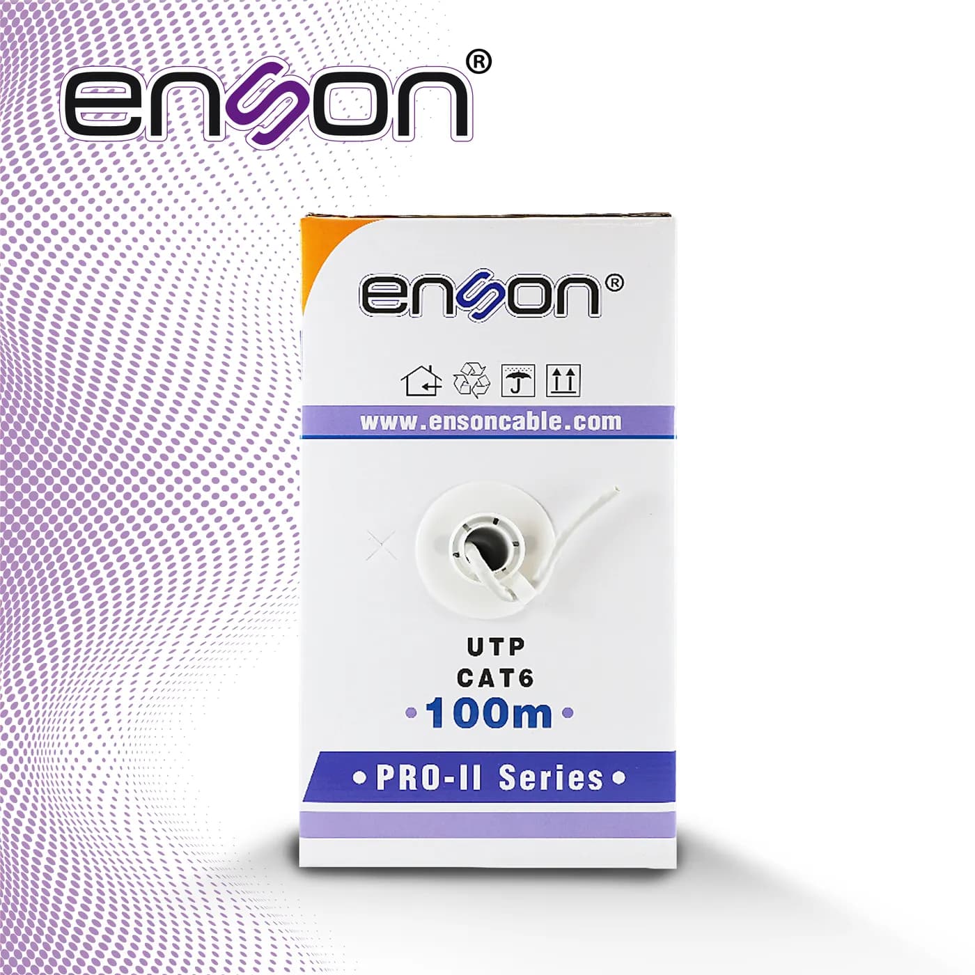 CABLE UTP CAT6 ENSON 12263G100 SERIE PRO-II CALIBE 23 AWG 100% COBRE D 6
