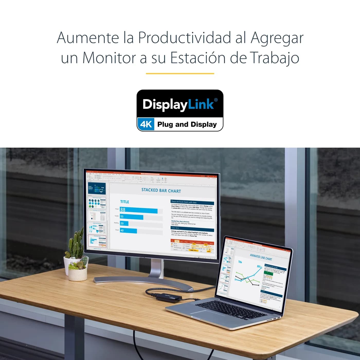 StarTech.com Adaptador Gráfico Externo Multi Monitor USB 3.0 a HDMI HD 6