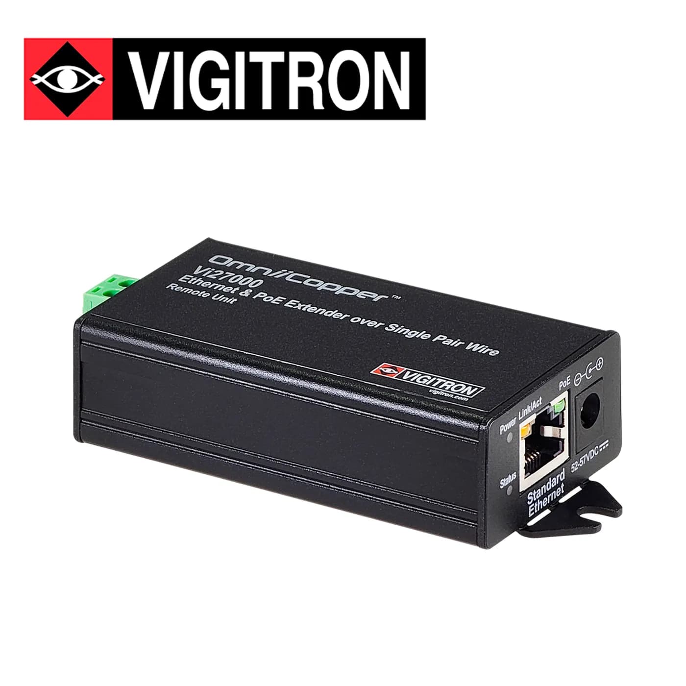 TRANSMISOR ETHERNET  PAR UNICO Y POE 914 METROS VIGITRON MODELO VI2700 2