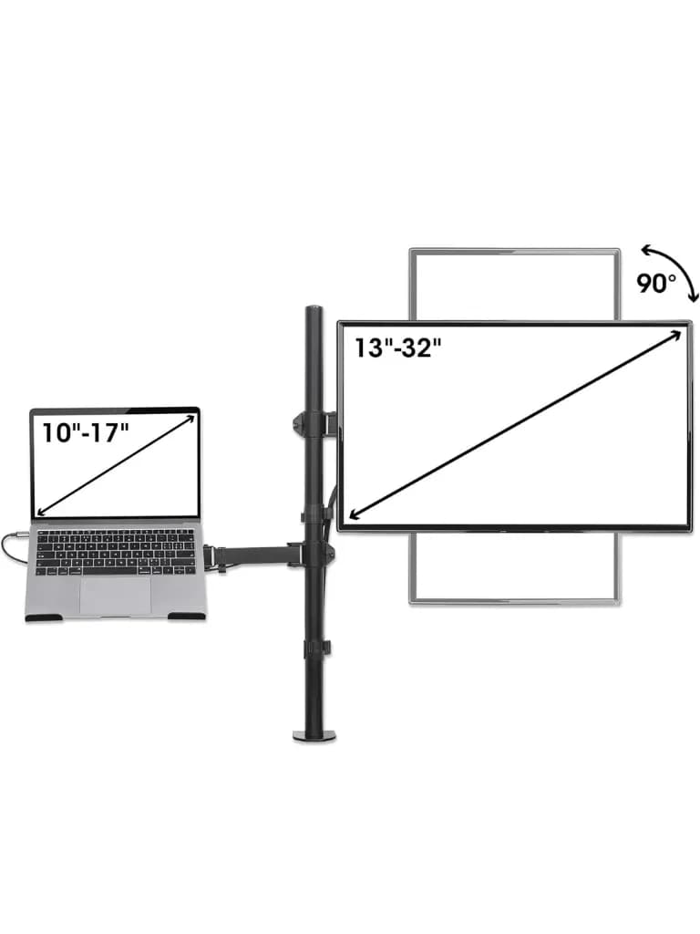 TCE LMG25NB - Soporte de Escritorio Combinado para Monitor de 13" a 32 4