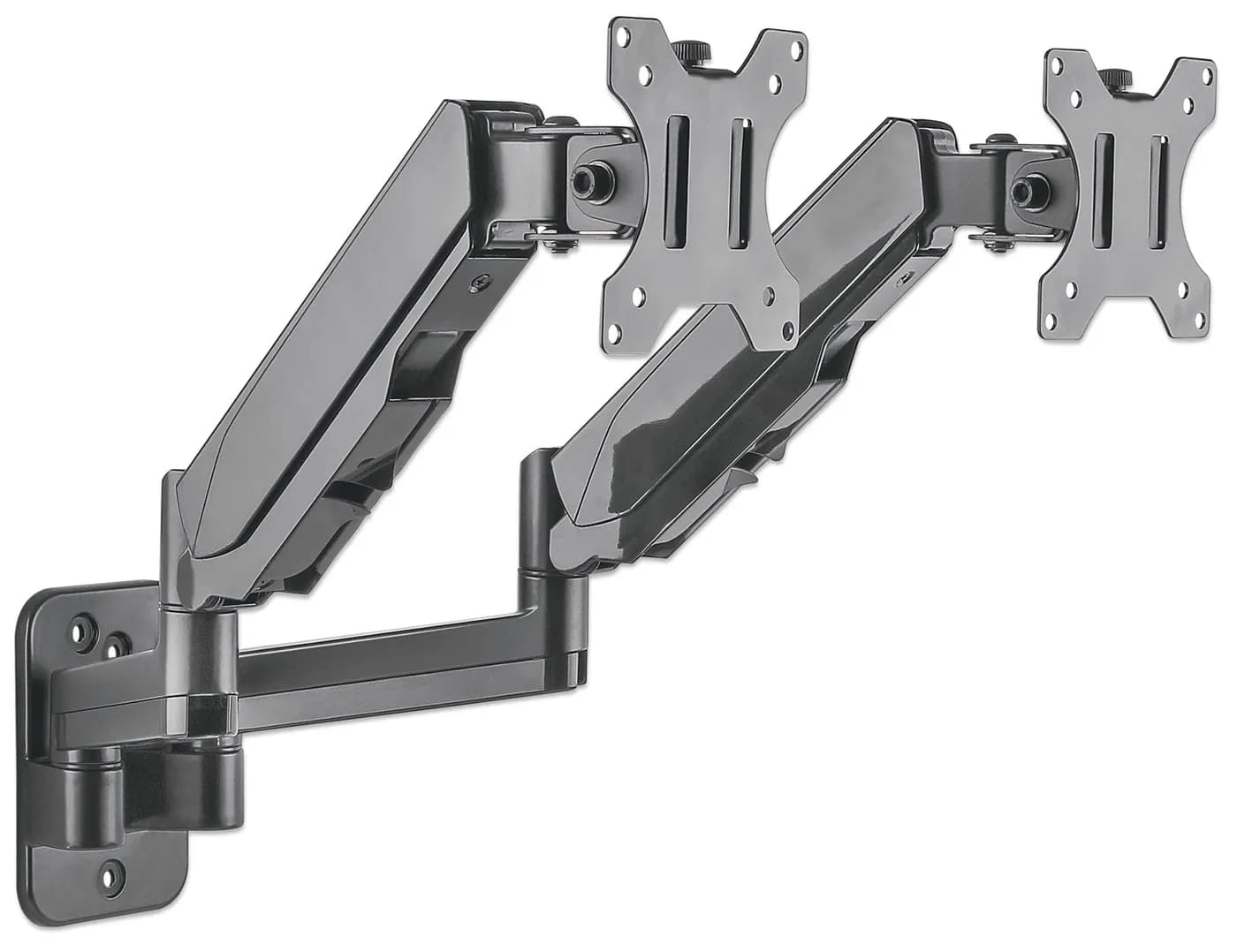 Manhattan Soporte universal de pared para dos monitores, con pistones  5