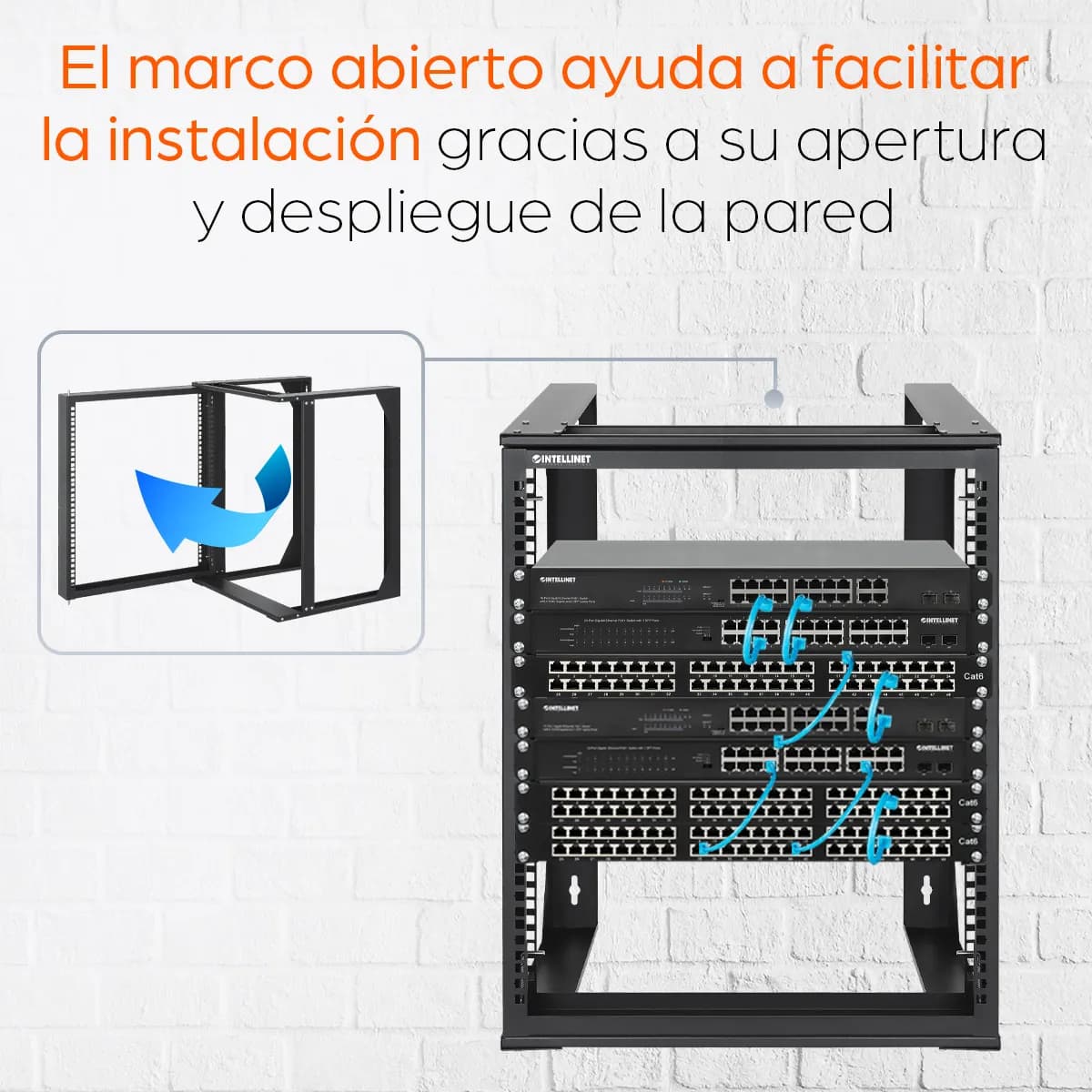 Intellinet 716192 accesorio para rack Panel en blanco 10