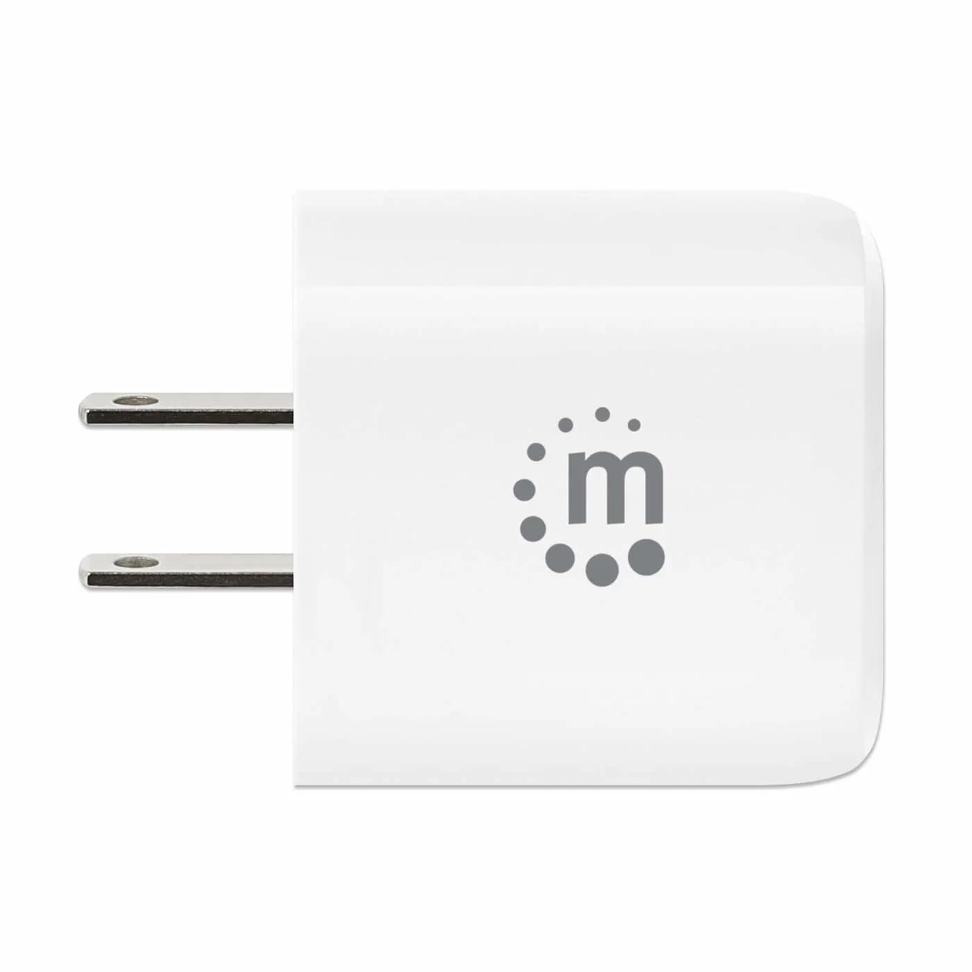 Manhattan 406291 adaptador e inversor de corriente Interior 20 W Blanc 7