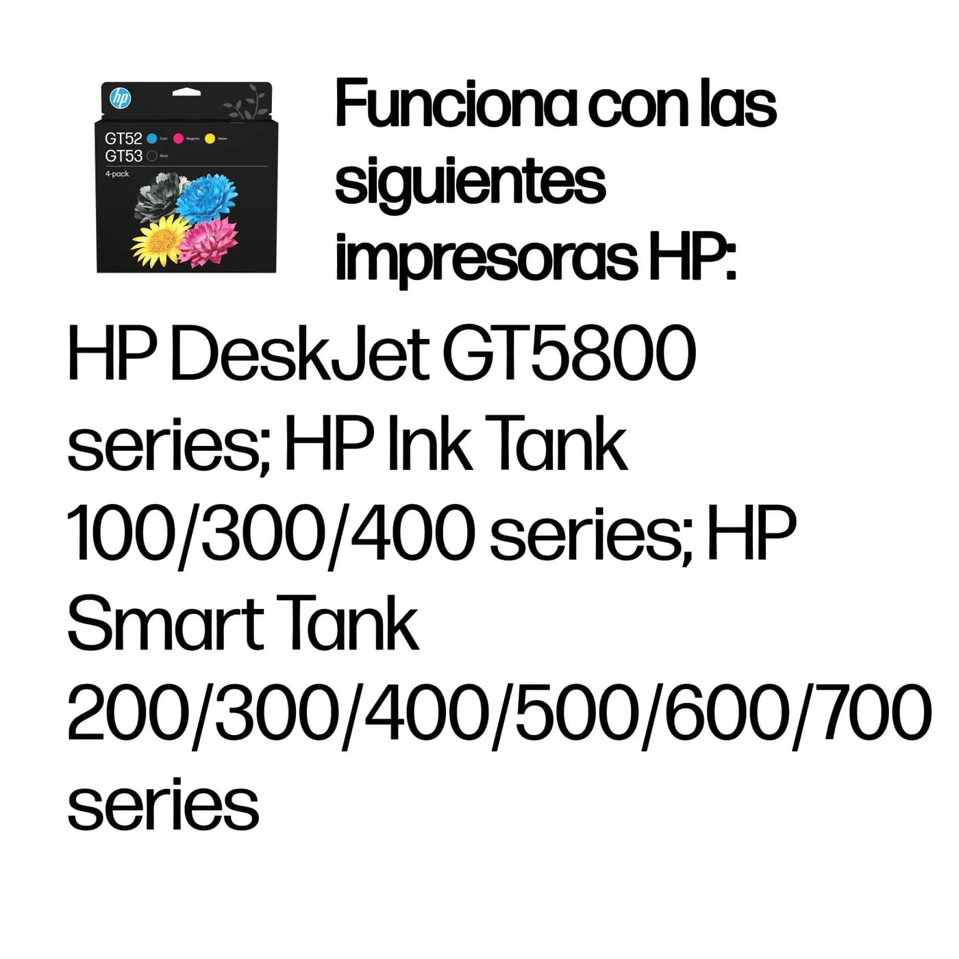 COMBO HP TINTA BOTE 4-PACK HP GT53/52 2