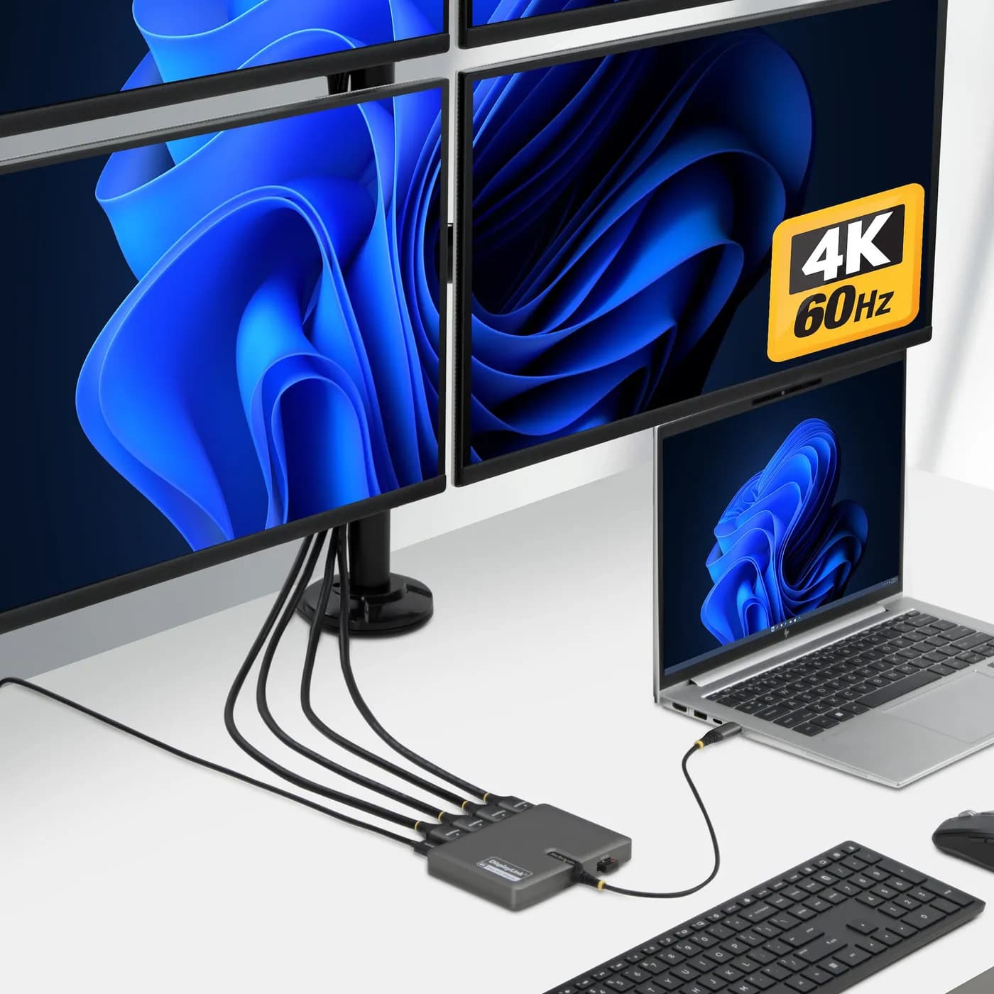 StarTech.com QUAD-USB-HDMI-ADAPT base para laptop o replicador de puer 4