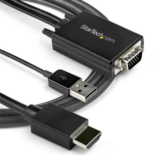 StarTech.com Cable Adaptador de VGA a HDMI de 2m - Alimentado Vía USB  6