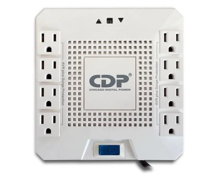 CDP R-AVR1808 regulador de voltaje 8 salidas AC 120 V Blanco 2