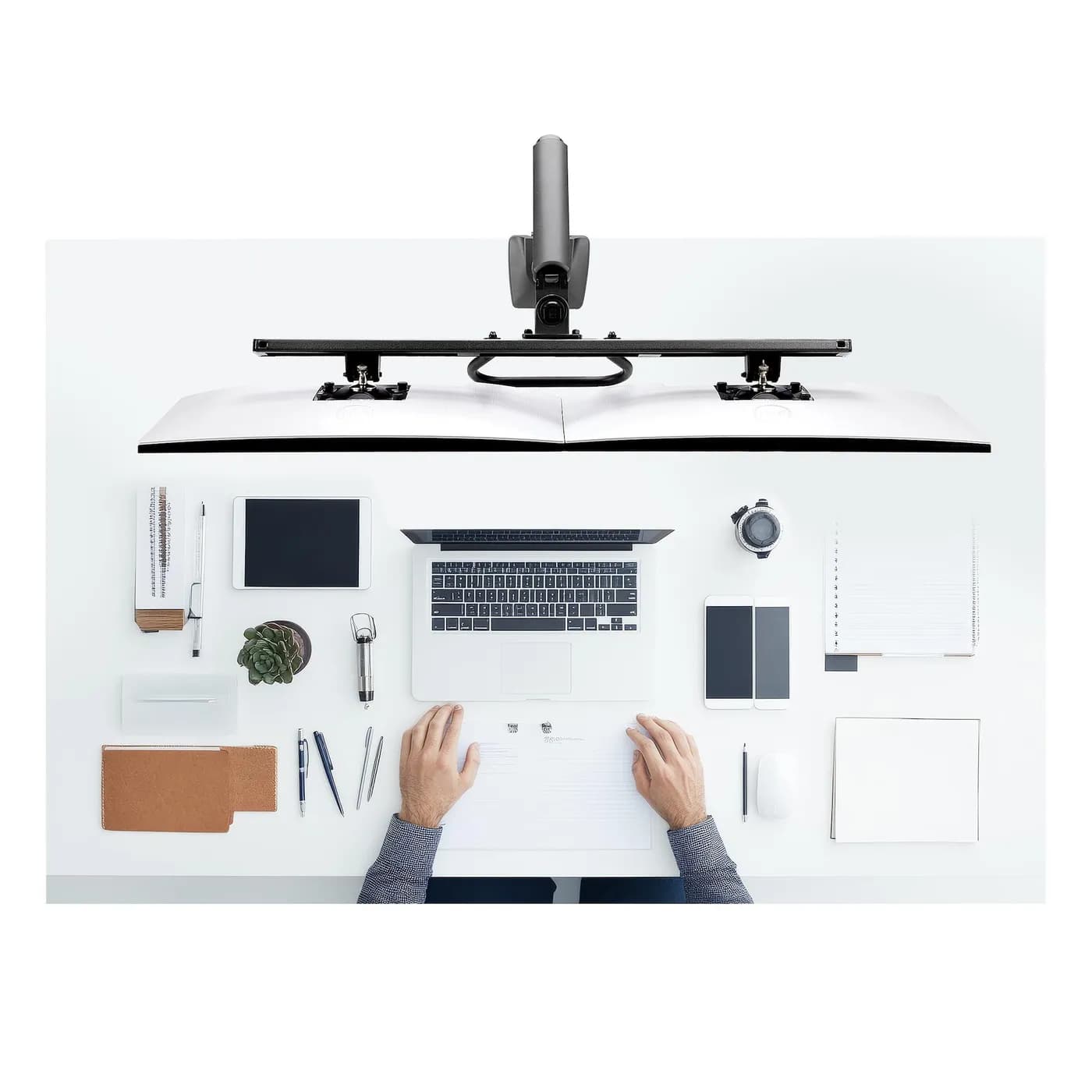 StarTech.com H2M1AS2-MONITOR-ARM soporte para pantalla plana 68.6 cm ( 11
