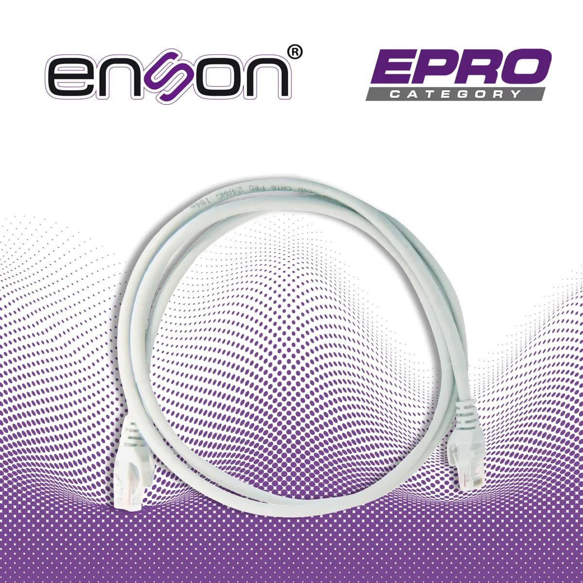 PATCHCORD UTP ENSON P6012G CAT6 120CM GRIS SERIE EPRO 100-II 100 POR C 4