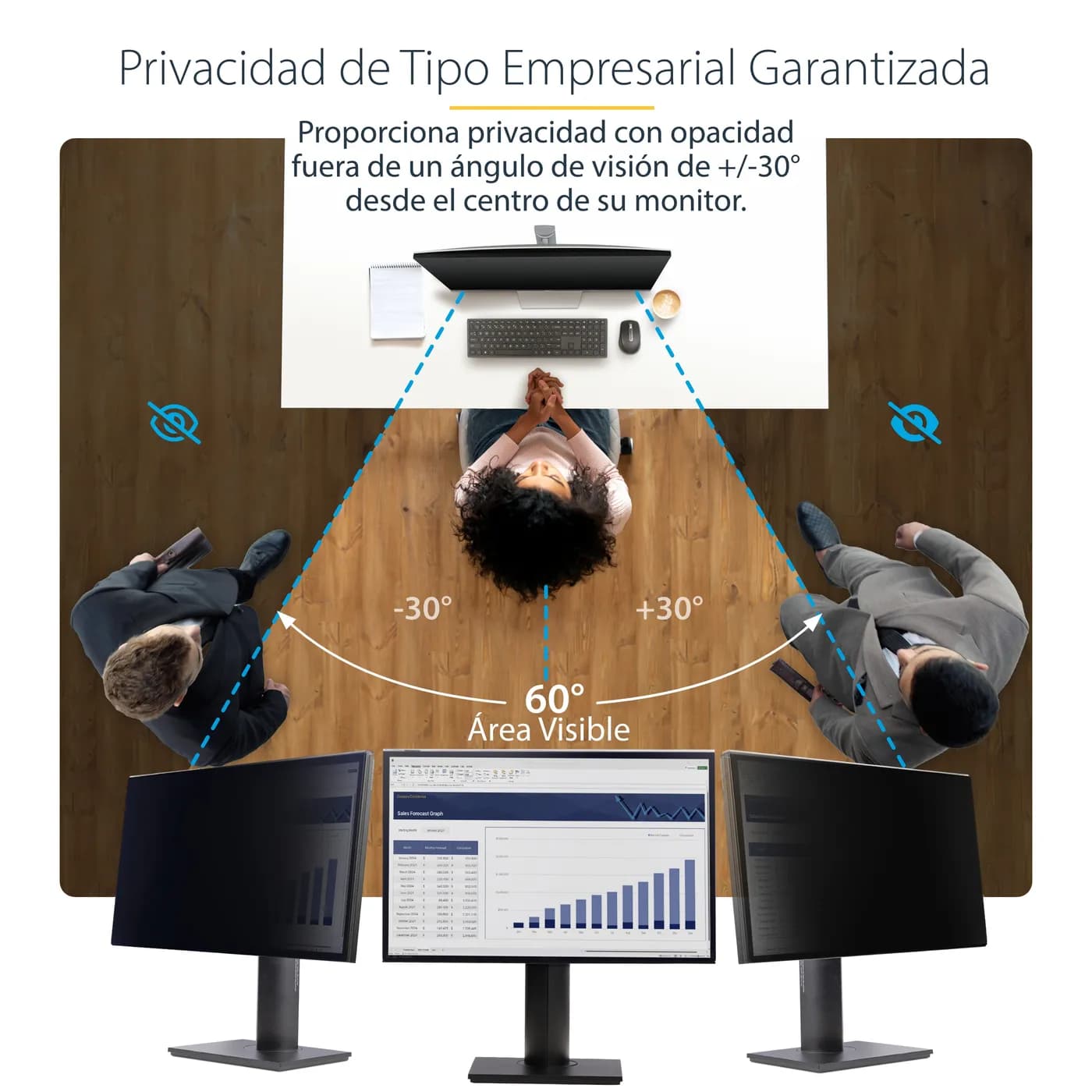 StarTech.com 238A-PRIVACY-SCREEN filtro para monitor 60.5 cm (23.8") F 9