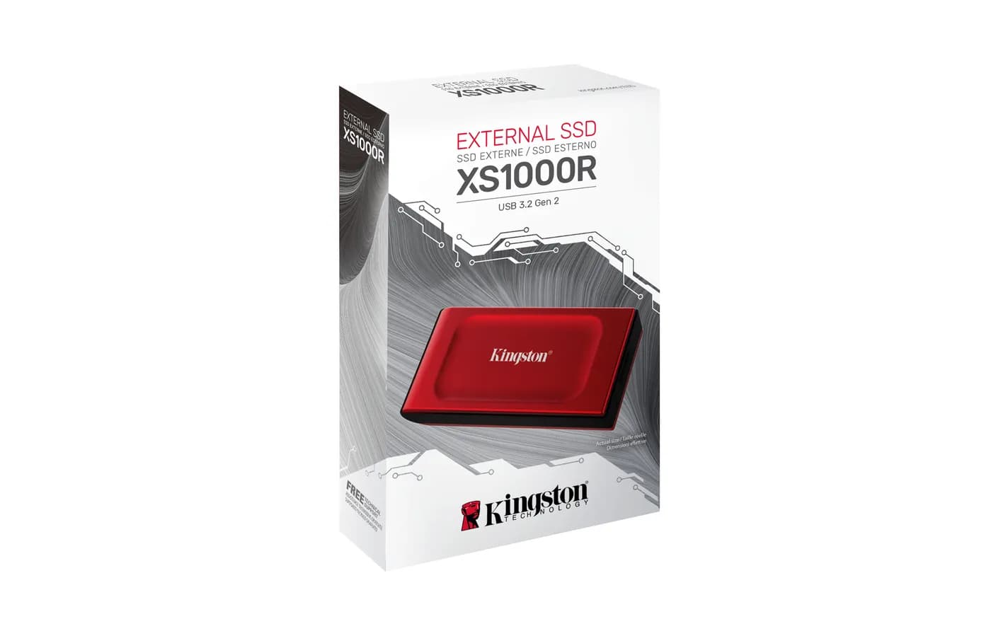 Kingston Technology XS1000 Red 1 TB USB Tipo C 3.2 Gen 2 (3.1 Gen 2) R 5
