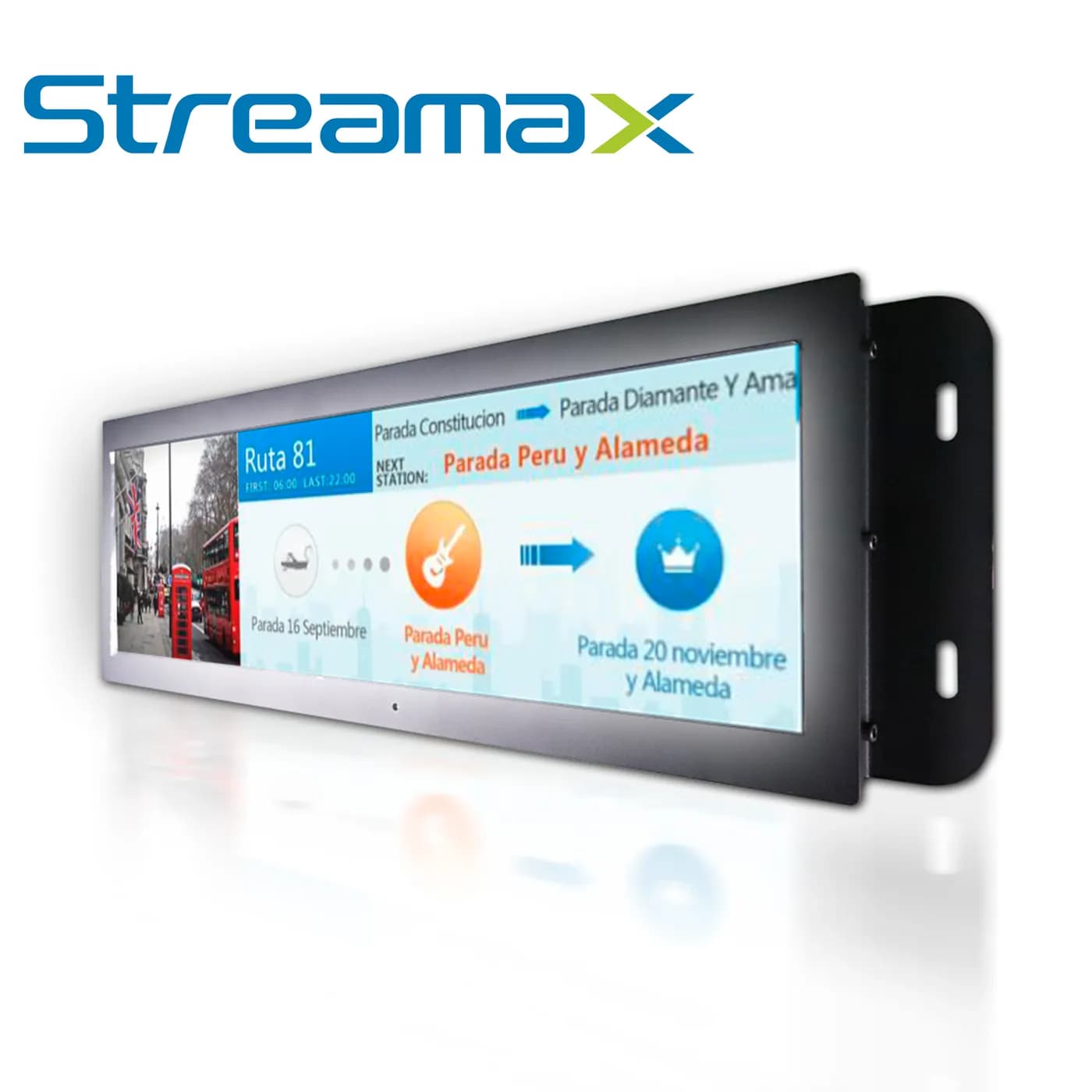DISPLAY DE PASAJEROS PARA SOLUCION EN AUTOBUS STREAMAX ML16MAX-286 / 2 5