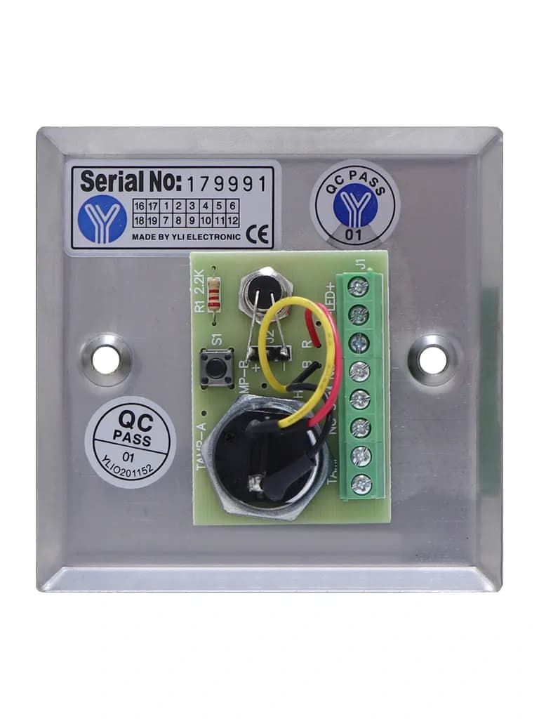 YLI YKS850LS - Botón Liberador de Llave, Indicador LED, Acero Inoxidab 2
