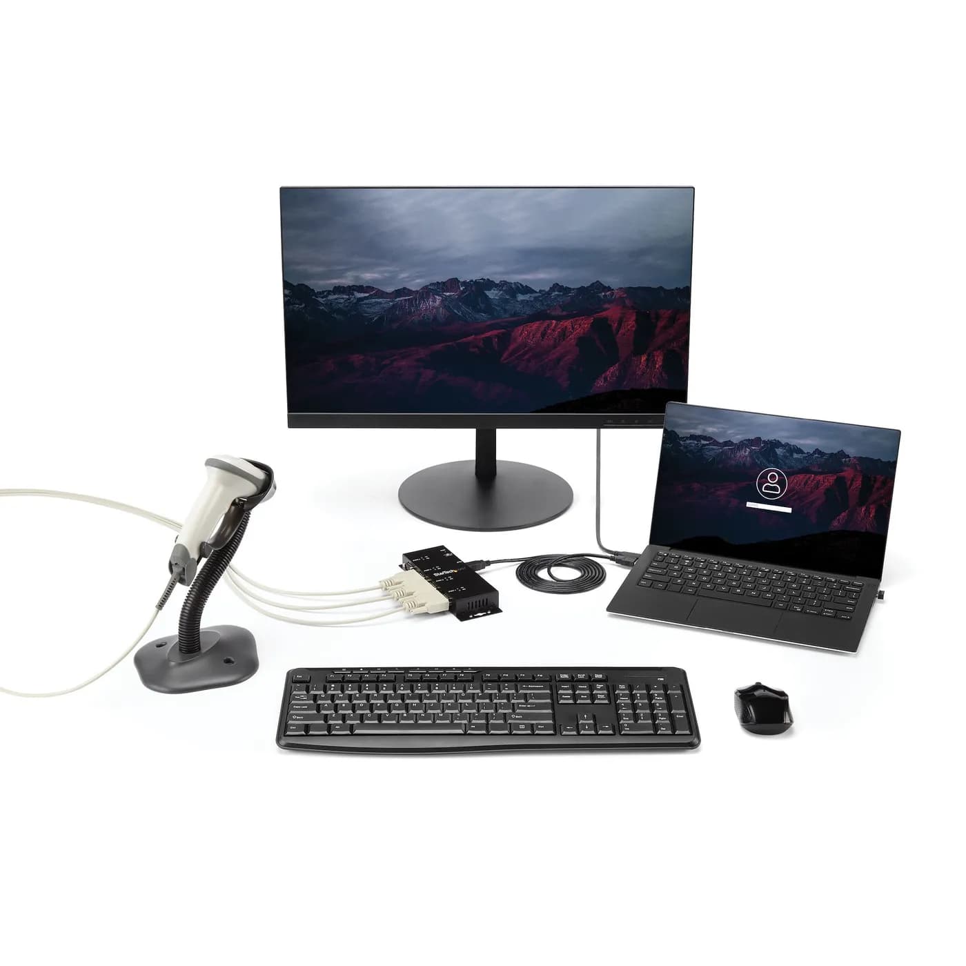 StarTech.com Hub Concentrador Adaptador USB a Serial RS232 DB9 4 Puert 4