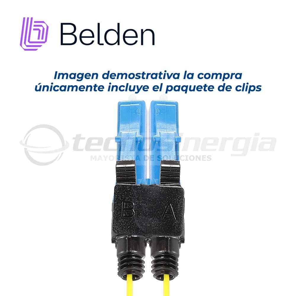 CLIP UNIVERSAL BRILLANCE BELDEN FXBUCLLDB25N LC DUPLEX 25 PZA NEGRO 3
