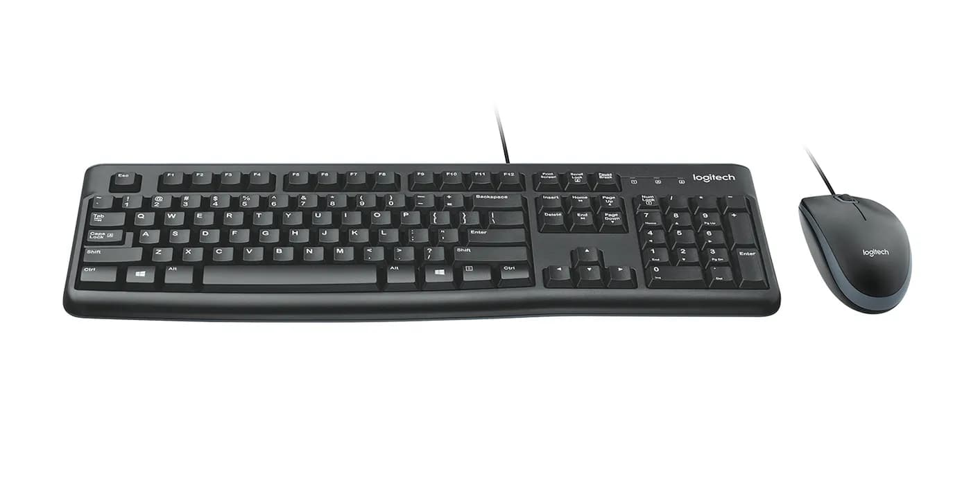 KIT LOGITECH TECLADO/MOUSE MK120 CABLEADO USB 3