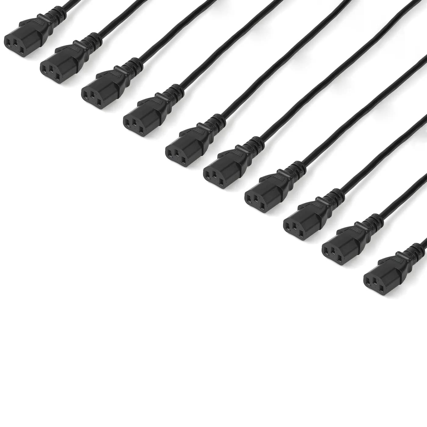 StarTech.com Paquete de 10 Cables de 3m de Alimentación de Computadora 2