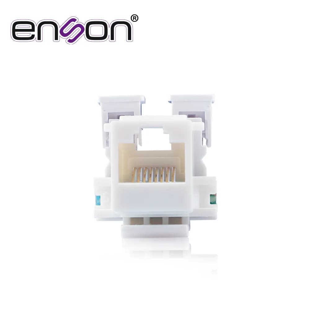 CONECTOR JACK ENSON ENS-JC5WH CAT5E COLOR BLANCO A 90 GRADOS PONCHADO  2
