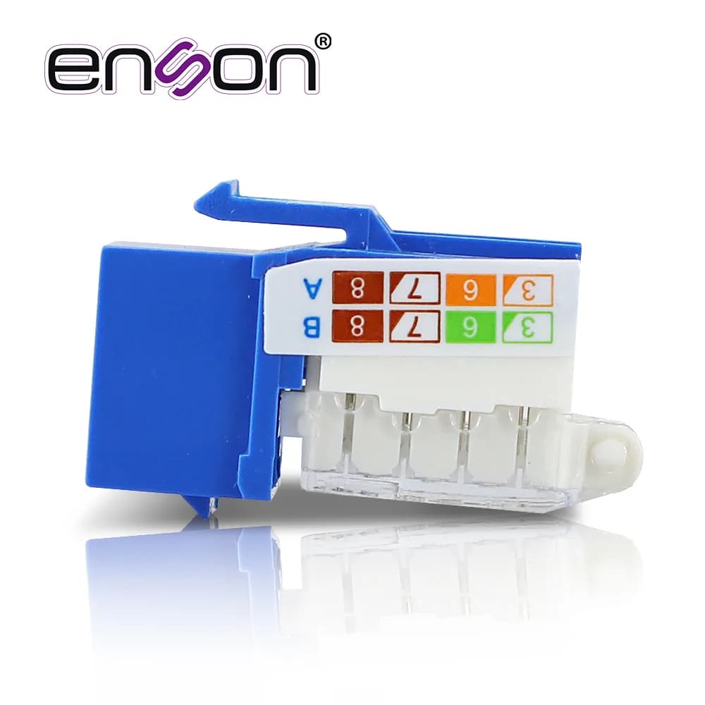 CONECTOR MODULAR JACK RJ45 ENSON EPRO-TLJACK5E-BL SERIE PRO TERMINADO  3