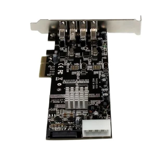 StarTech.com Adaptador Tarjeta PCI Express PCI-E 4 Puertos USB 3.0 UAS 4