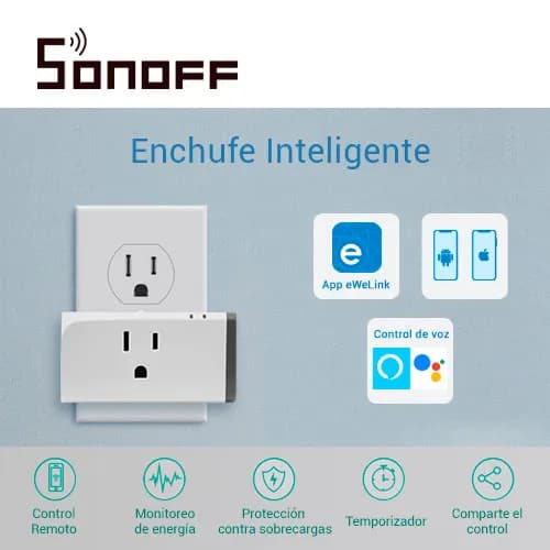 CONTACTO ON/OFF SONOFF S31 SMART INALAMBRICO WIFI PARA SOLUCION DE SMA 2