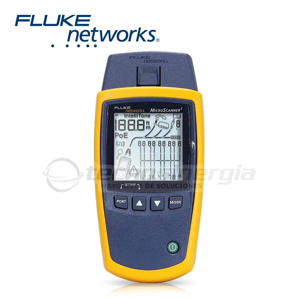 TESTER DE RED MICROSCANNER 2 FLUKE NETWORKS MS2-100 PARA COMPROBACION  2