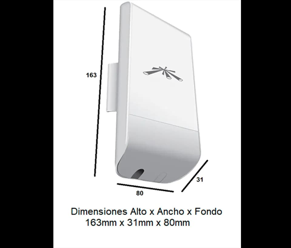 UBIQUITI NANOSTATION LOCOM2 - Radio con antena integrada Airmax 2.4GHz 5