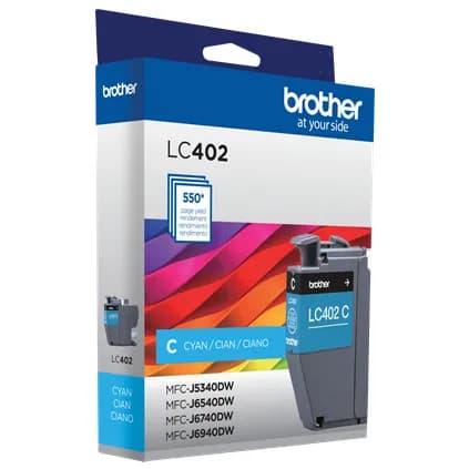 Brother LC402CS cartucho de tinta 1 pieza(s) Original Rendimiento está 6
