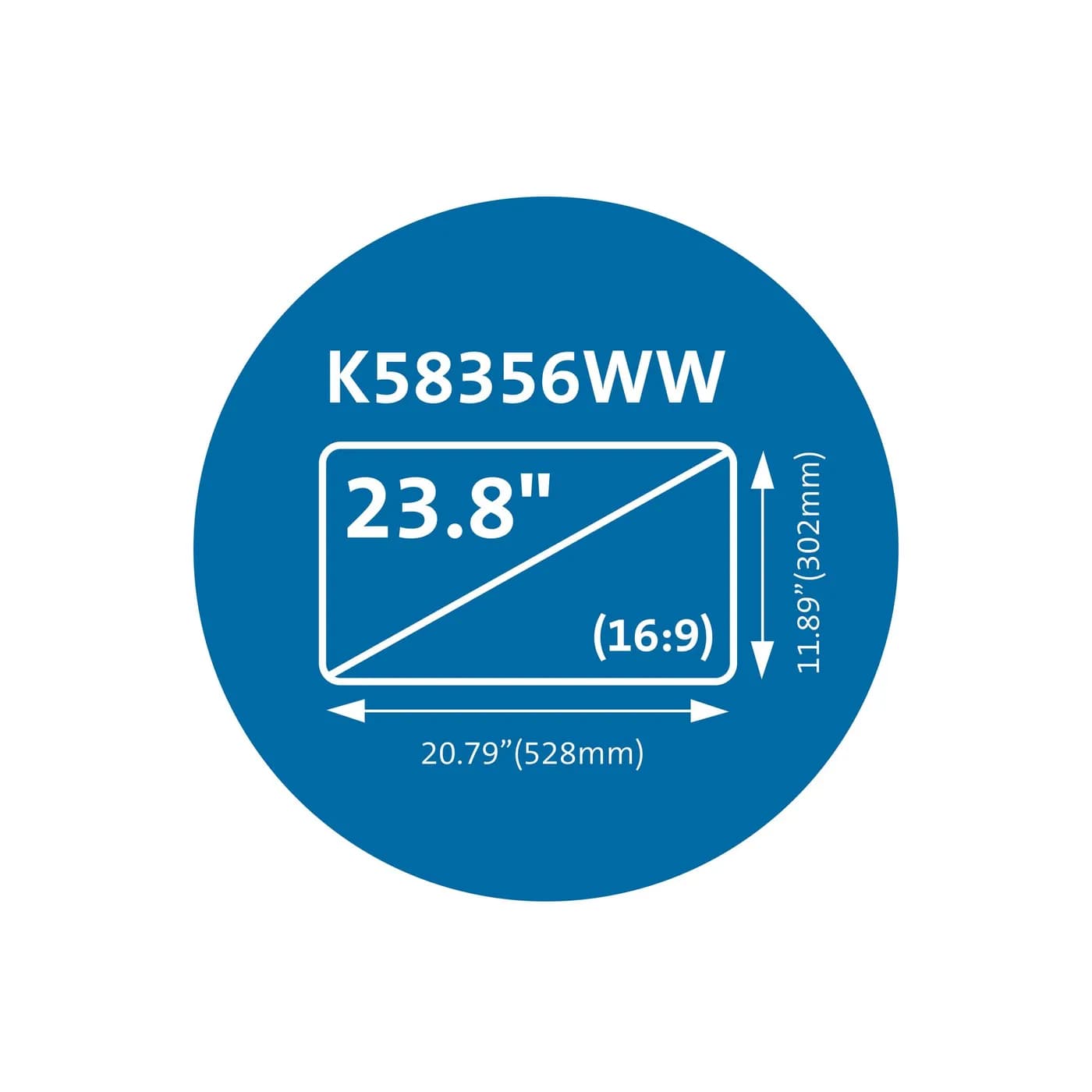 Kensington Filtro de privacidad magnético MagPro™ para monitores de 23 8