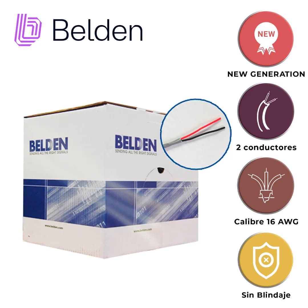 CABLE DE SEGURIDAD Y SONIDO BELDEN 5200UE 008U1000 / INTERIOR / GRIS / 2