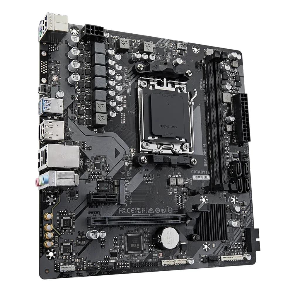 GIGABYTE B650M H placa base AMD B650 Enchufe AM5 Micro ATX 2