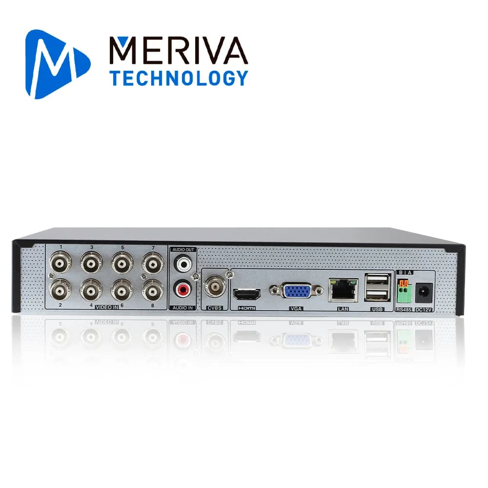 DVR MERIVA TECHNOLOGY MXVR-5108A HD H.265 12 CH 5MP PENTA HIBRIDO 8CH  2