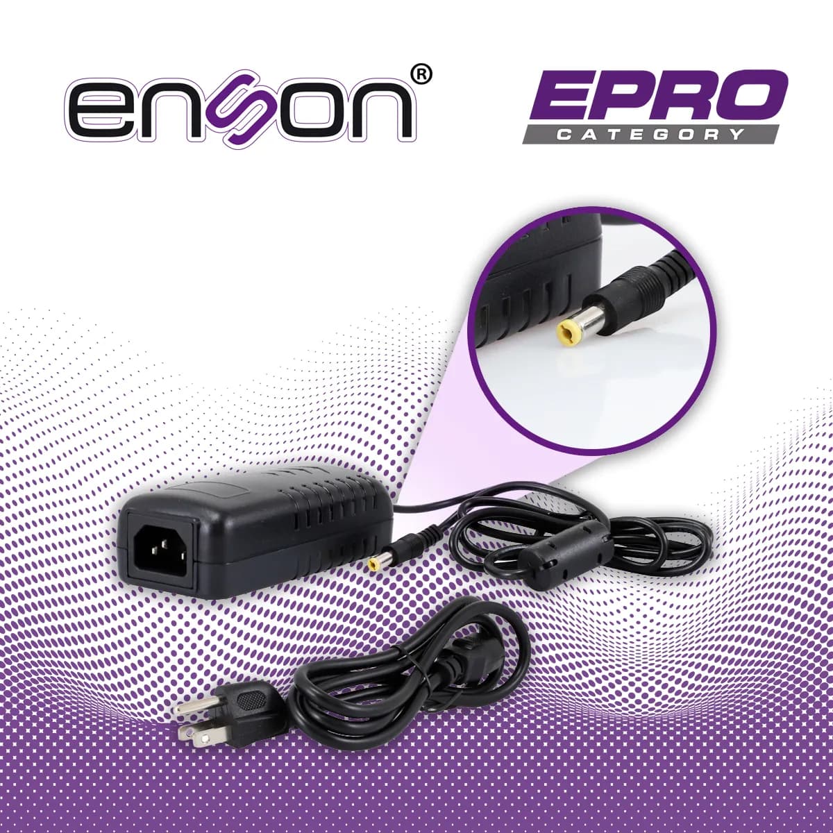 FUENTE DE PODER PARA CAMARA ENSON PS-1230 12V 3AMP CERTIFICACION UL 3