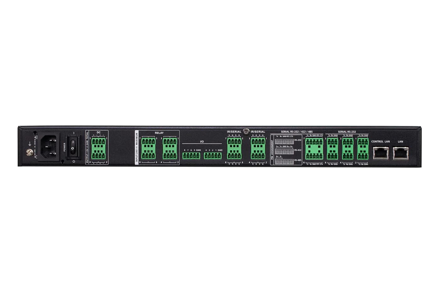 Caja de control / Procesador 4 núcleos / 2 GB RAM / LAN dual aislada / 3