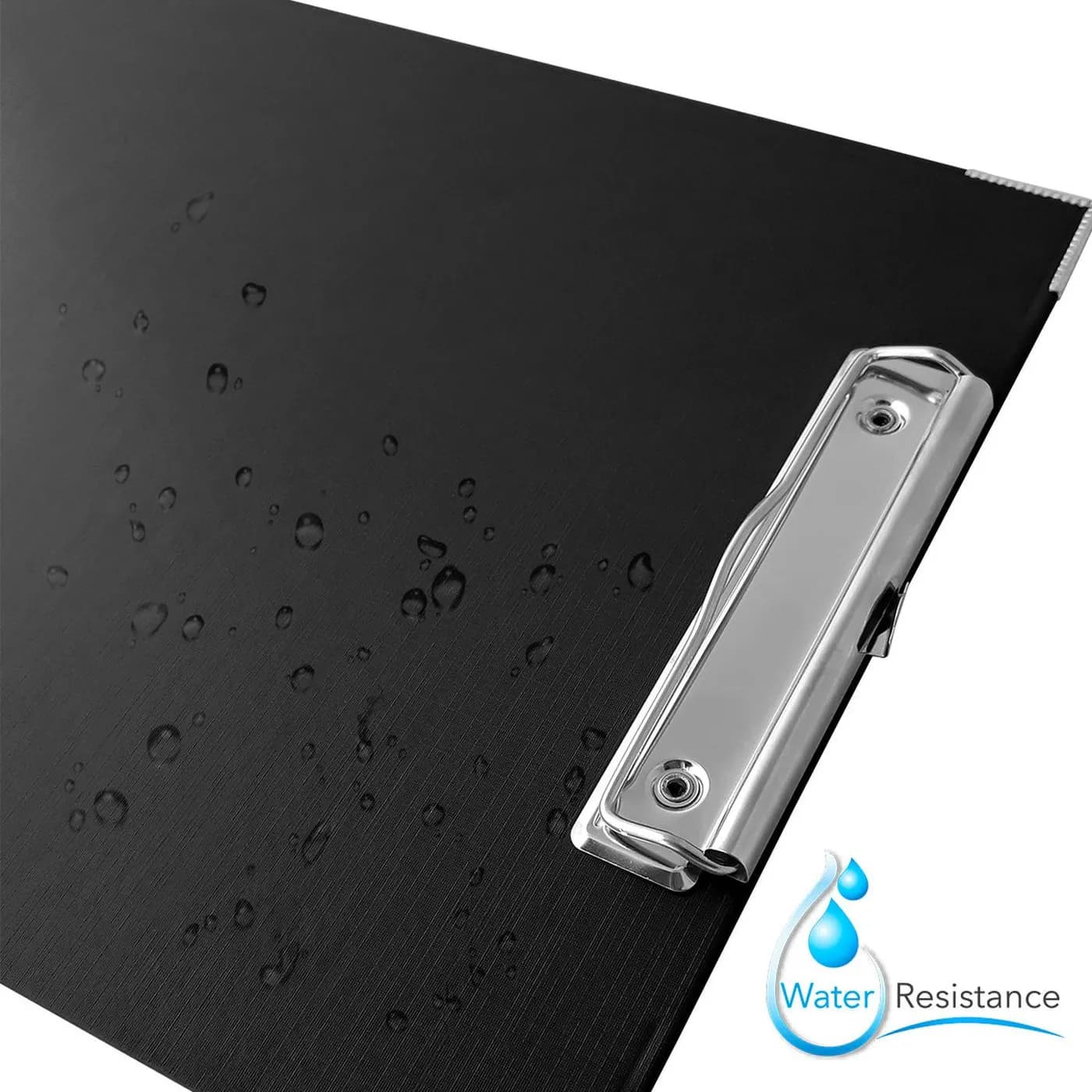 TECHMAKRO TABLA DE CARTON FORRADA DE  PVC NEGRA CON CLIP pais de orige 5
