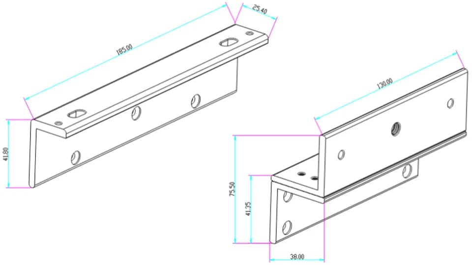 YLI YM280NLEDPAK - Paquete de Cerradura Magnética YM280N con Led y Sop 5