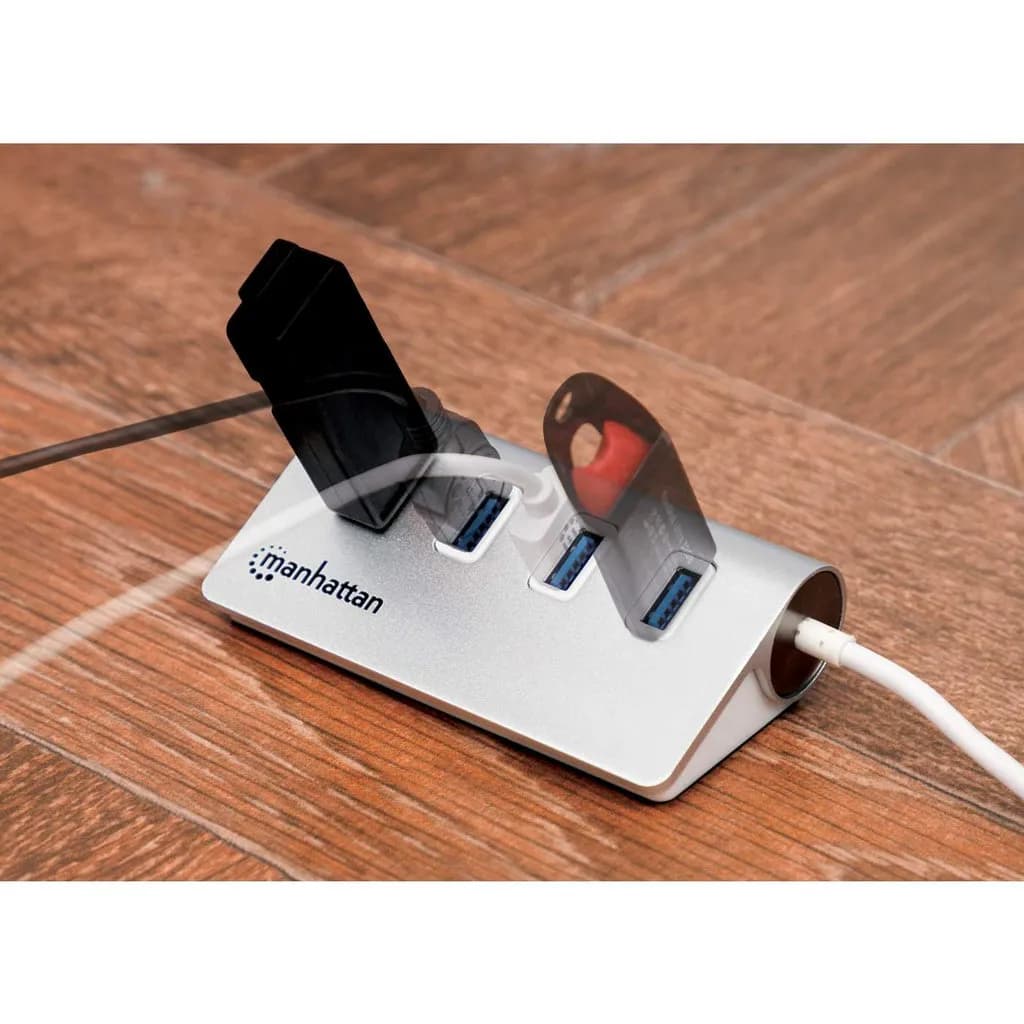Manhattan Hub USB 3.0 SuperSpeed de 4 Puertos 6