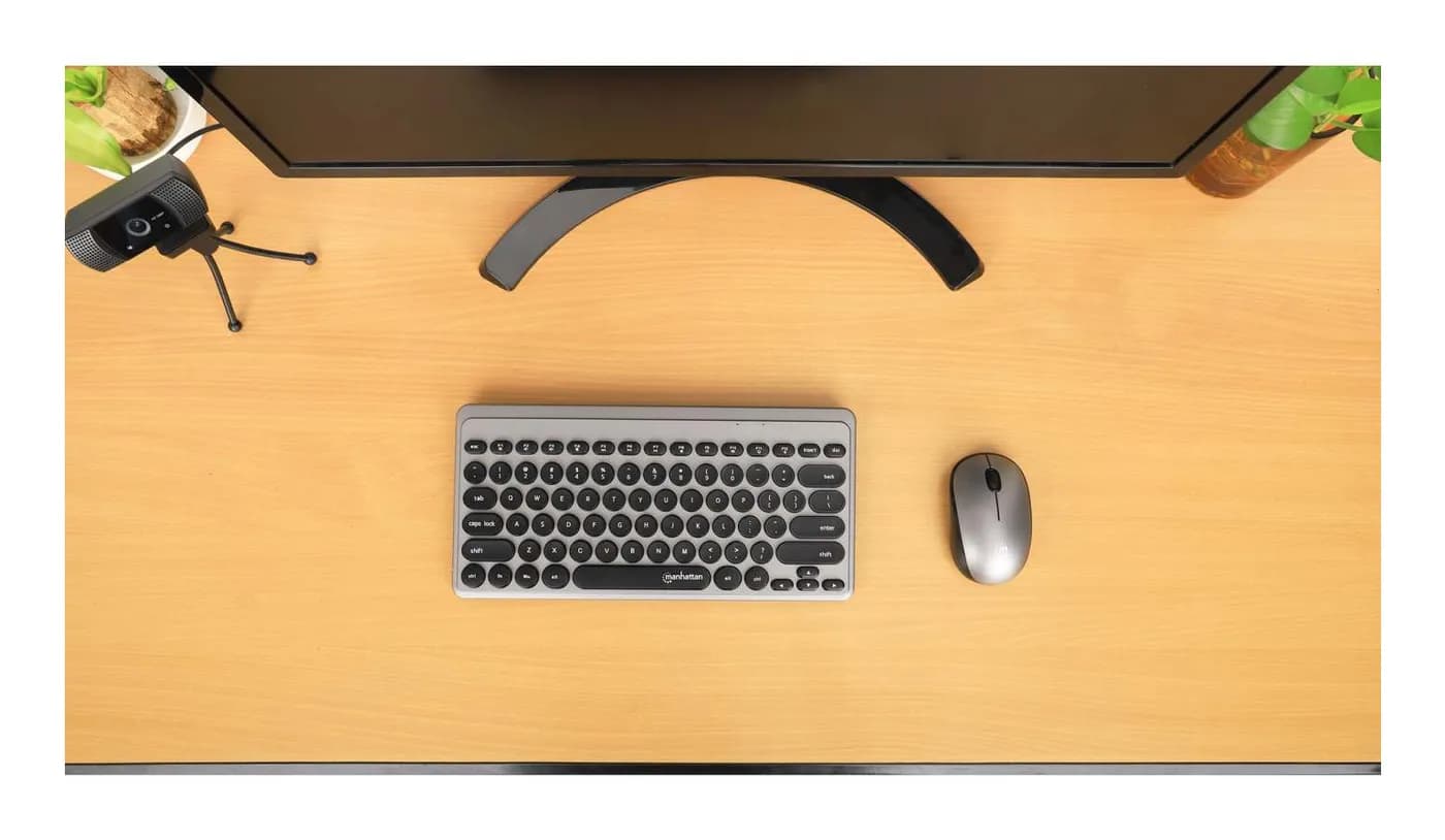 Manhattan Un solo receptor USB-A Nano para ambos, teclado inalámbrico  8