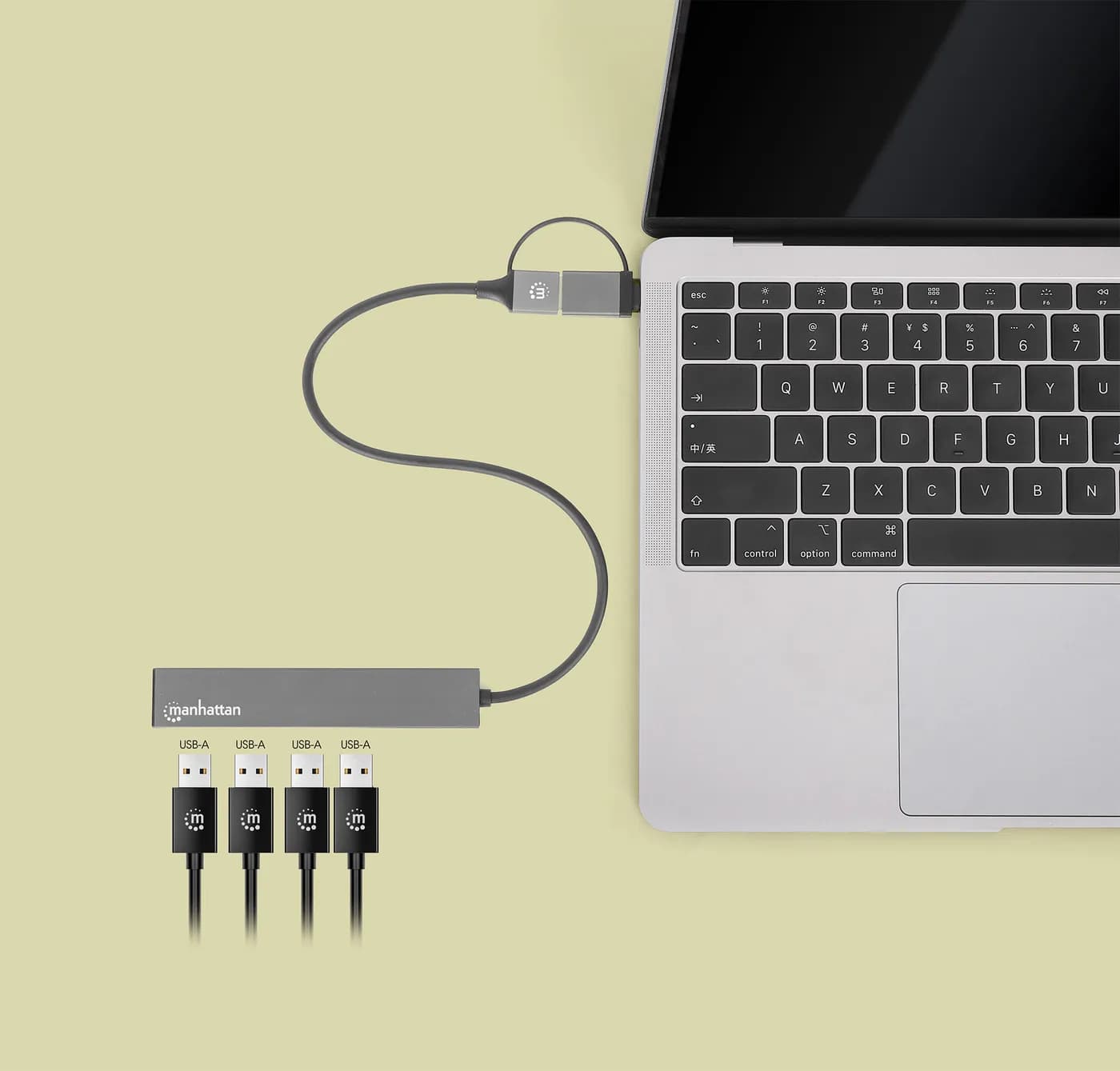 Manhattan 181006 base para laptop o replicador de puertos USB 3.2 Gen  6