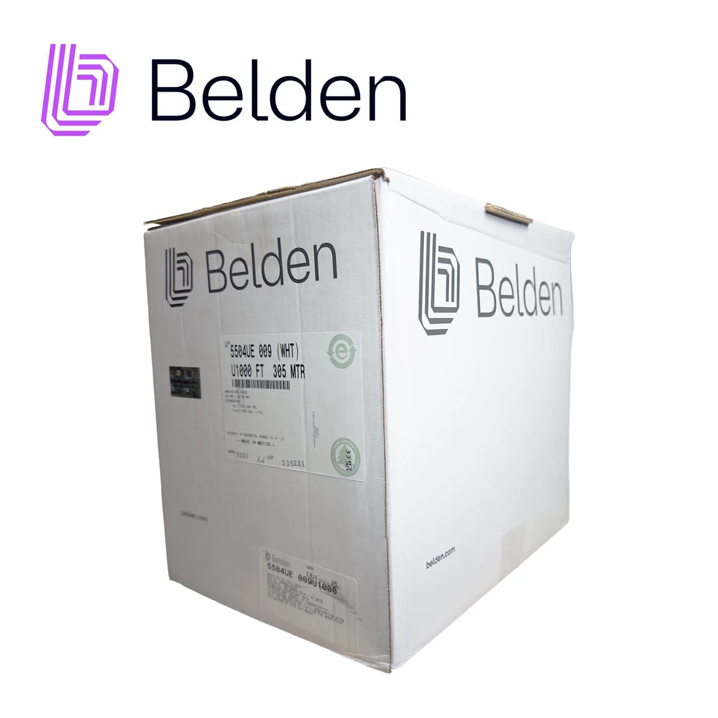 CABLE DE SEGURIDAD Y SONIDO BELDEN 5504UE 009U1000 / INTERIOR / BLANCO 6