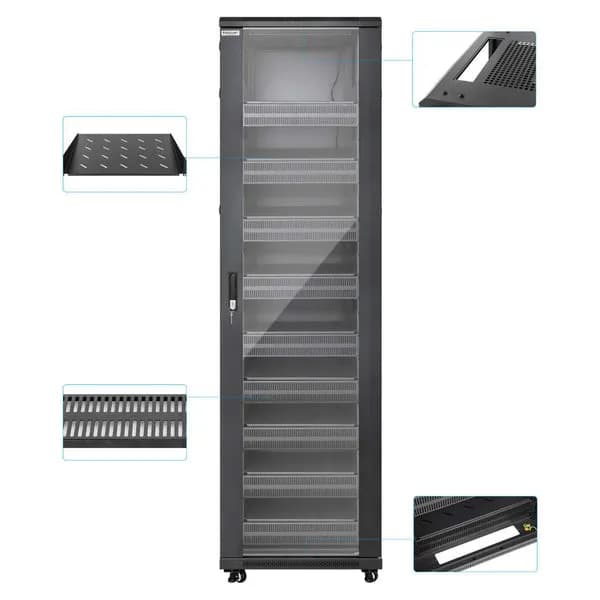 Intellinet Gabinete 19" Pro Line con extractores de aire, 42U, Unidad  8